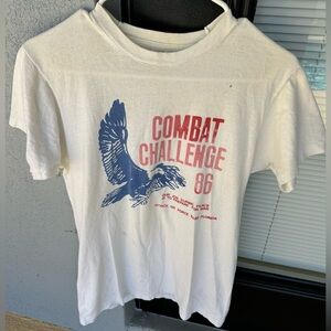 Combat Challenge 1986 Patrick AFB White Fruit of the Loom Size M USAF Vintage